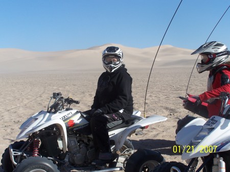 Me at the dunes