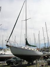 my baby,  S/V Euphoria. in drydock after 18 months in the carribbean