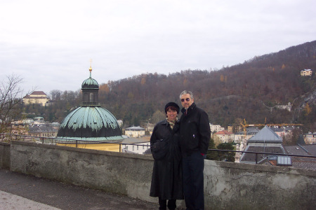 My Husband Vic and me in Salsburg Austria