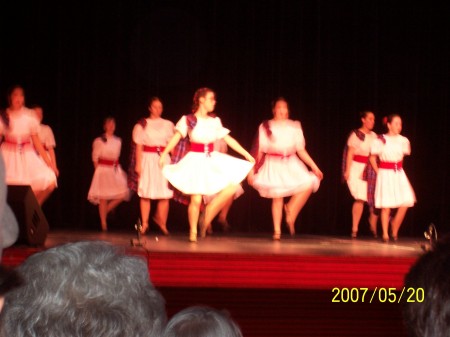 Sarah Dances with the MacCulloch Dancers