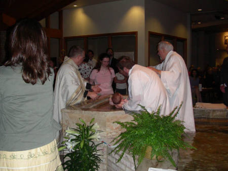 Hannah's Baptism at Easter Vigil 2006