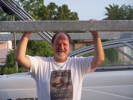 On the boat lift