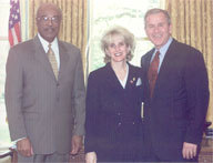 Barbara in Oval Office