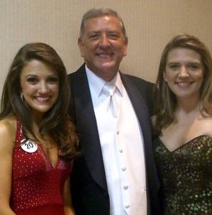 Proud poppa - Phil and his daddy's girls - Victoria and Rebekah