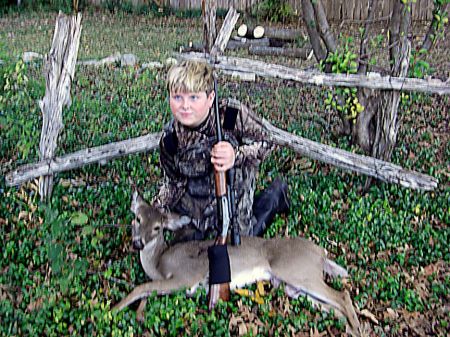 my son tylers first deer..