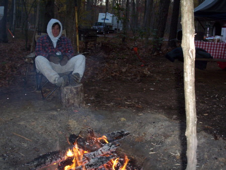 Camping on  COLD Thanksgiving Day