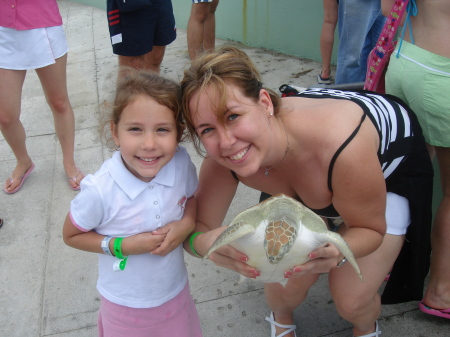 My daughter Nati and me last year in Grand Cayman at a turtle farm.
