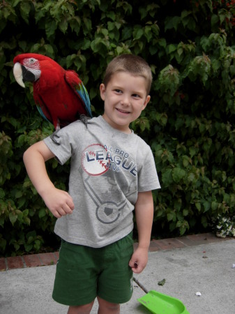 Aidan and Jake the Bird