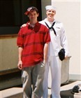 Brian and Brad at Brian's Navy Graduation
