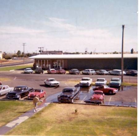 Base bowling alley as viewed from my barracks