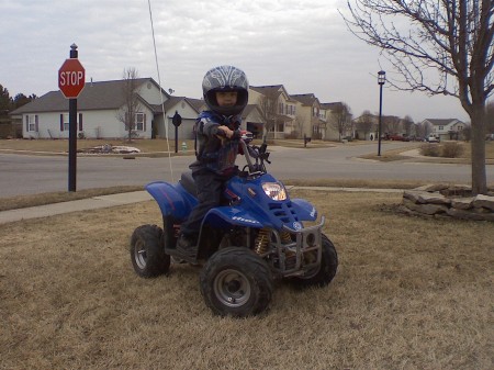 My son Jay w/ his favorite toy