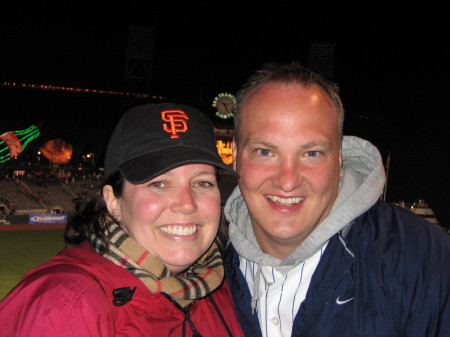 My wife and I at Giants game 2005