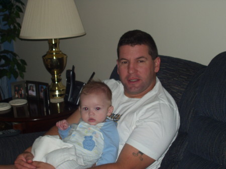 Joseph hanging with his daddy