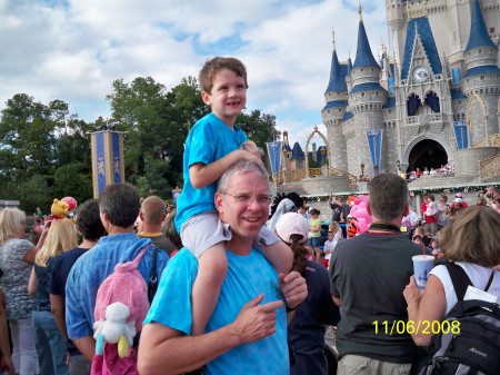 Me & my youngest Son at Disney World 2008