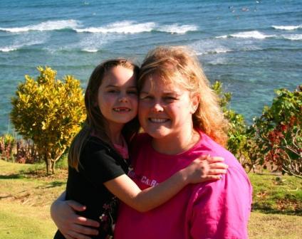 With my daughter in Hawaii