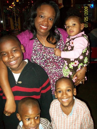 My daughter Tiffany with her boys & her niece