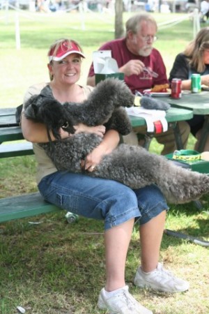 My kerry blue terrier Indy and myself