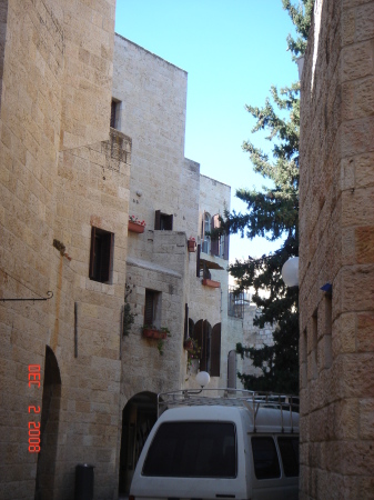 Narrow Street in Jerusalem.