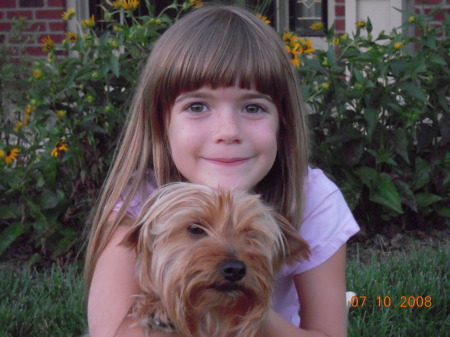 My daughter, Jenna with our dog, Lizzie.