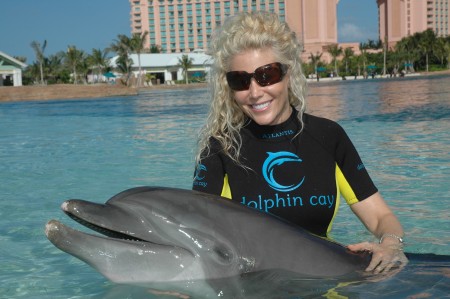 kristen and dolphin