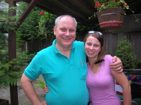 Sonja & I in the backyard