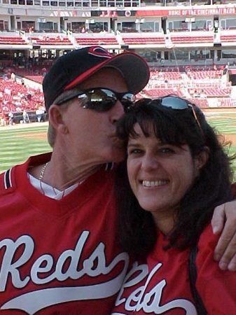 Jim and I at Cincinatti Reds Opening Day!