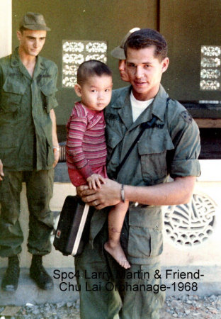 Me and Friend at Chu Lai Orphanage  1968