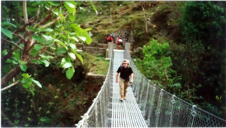 Randy trekking in Nepal