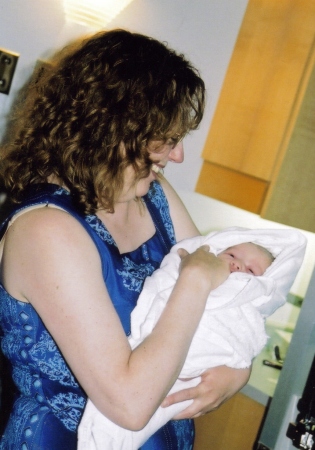 June 26, 2000 with my newborn grandson Jordan!!
