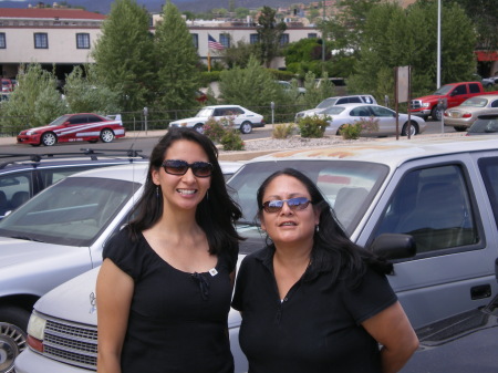 Lisa and Camille in Santa Fe