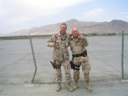 Me and Dave at Kabul Int'l - May 2007