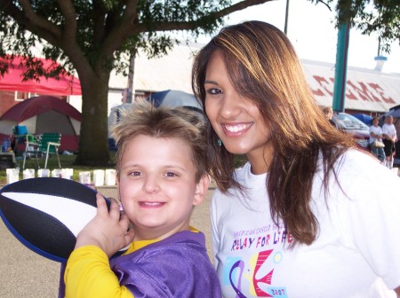 Hunter and Shante' At Relay for Life, June 2007