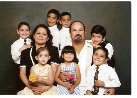 My husband, my grandchildren and me