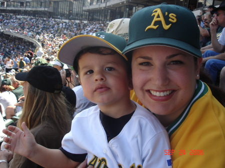 Ajay and Me at A's Game