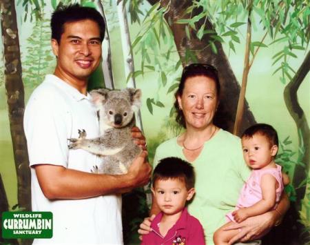 Cuddling the Koala