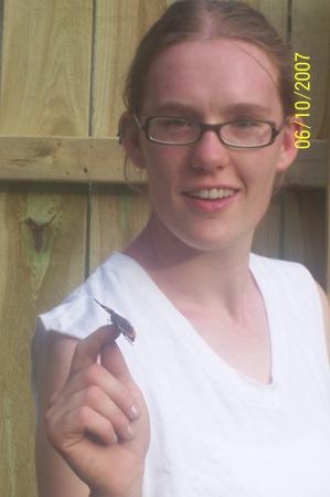 I'm holding a butterfly!!