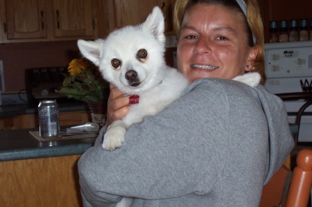 My wife Dee-Ann with Bella