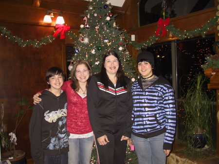 My sisters family at christmas 2007