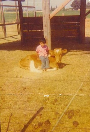 Victor w/ Sam the Cow