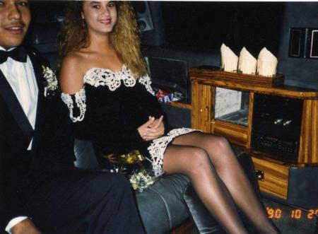 Homecoming 1990 in Limo with Katrina