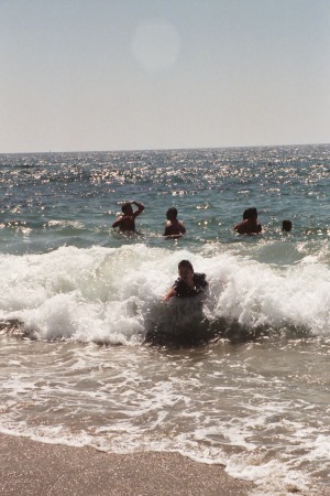 Tyler body surfing - San Diego