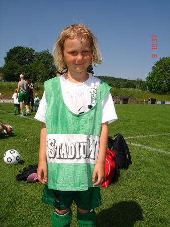 Tilda at soccer practice