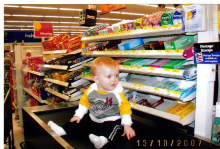 Dylan at Wally World