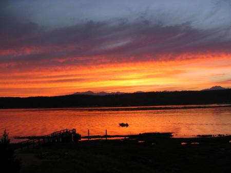 Sunset on Hood Canal!