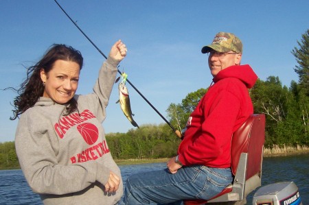 Dad and I fishing