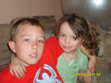 My son Austin and his little sister Olivia