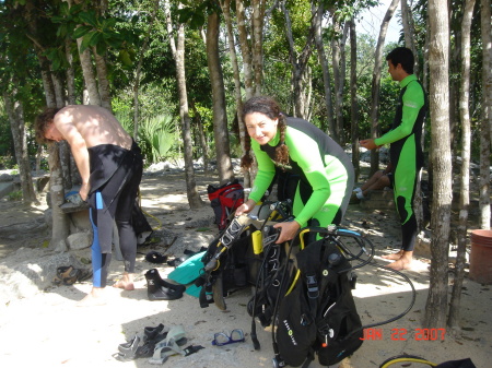 Cenote (cave) diving, Yucatan Peninsula