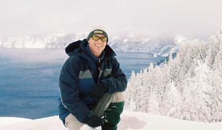 Crater Lake National Park in Winter