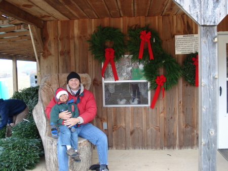 At the Christmas Tree Farm near our house