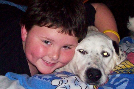 My son Chris (7)and Maxx